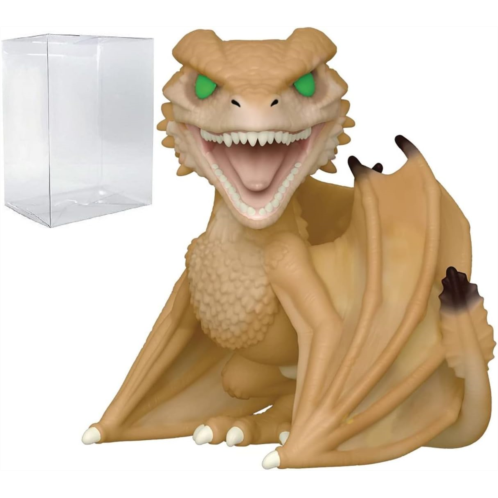 POP House of Dragon - Syrax Funko Vinyl Figure (Bundled with Compatible Box Protector Case), Multicolored, 3.75 inches