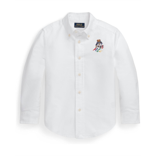 Polo Ralph Lauren Kids Polo Bear Cotton Oxford Shirt (Toddler/Little Kid)