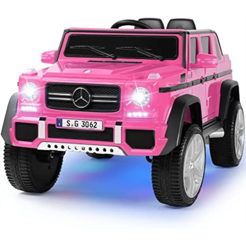 Fitnessclub JOYLDIAS Kids Ride On Car, Licensed Mercedes-Benz Maybach G650S, 12V7AH Battery Powered Toy Electric Cars for Kids w/2.4GHz Remote Control, 3 Speeds, Bluetooth, Music, LED Lights,