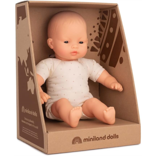 Miniland Doll 12 5/8 Asian Soft Body (Box) - Made in Spain, Quality, Inclusion