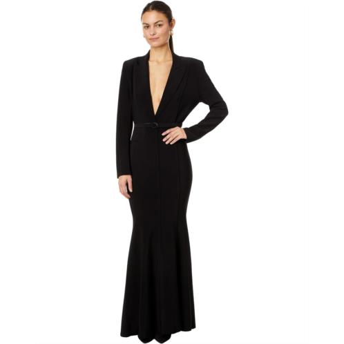 Norma Kamali Single Breasted Boy Fit Fishtail Gown