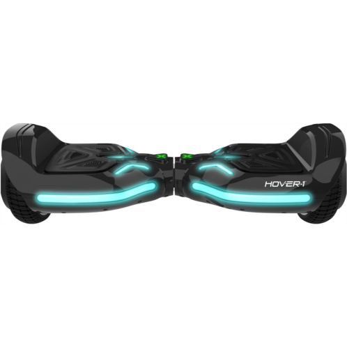 Hover-1 Superfly Electric Hoverboard, 7MPH Top Speed, 6 Mile Range, Long Lasting Li-Ion Battery, 5HR Full Charge, Built-In Bluetooth Speaker, Rider Modes: Beginner to Expert, Black