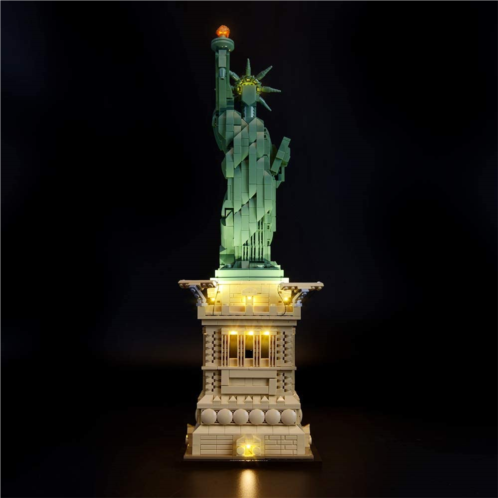 BRIKSMAX Led Lighting Kit for Architecture Statue of Liberty- Compatible with Lego 21042 Building Blocks Model- Not Include The Lego Set