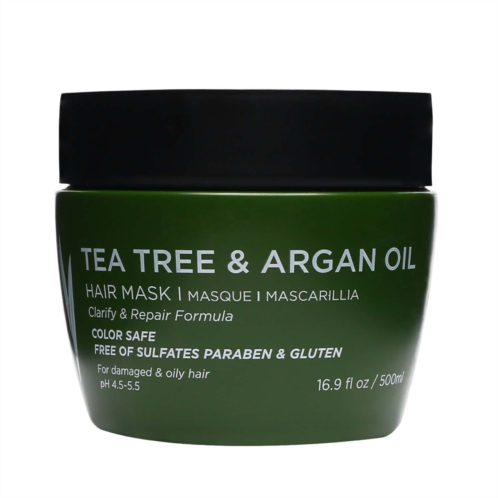 L LUSETA Luseta Tea Tree Oil Hair Mask 16.9 oz Hydrating & Moisturizing Treatment Soothing for Itchy Scalps and Dandruff