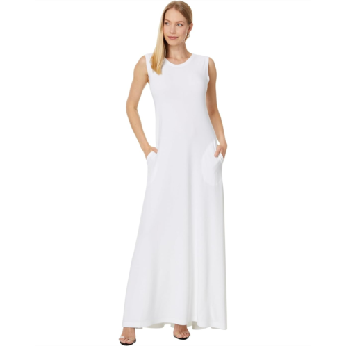 Womens Norma Kamali Sleeveless Swing Maxi Dress