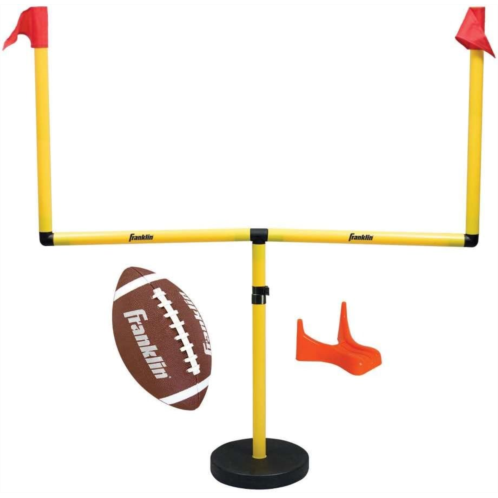 Franklin Sports Youth Football Goal-Post Set ? Kids Football Goal Post with Mini Football ? Fun Football Goal for All Ages ? Easy Assembly ? Adjustable Height ? Weighted Base