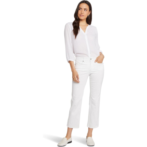 Womens NYDJ Petite Marilyn Straight Ankle in Optic White