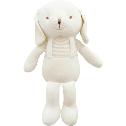 JOHN N TREE Organic Super Soft Organic Cotton Baby First Friend (Hello! Puppy) Attachment Doll for Baby, Pillow Buddy, Plush Animal Toys, Organic Toys, Stuffed Animal Puppy 12.5 inches, Perfect