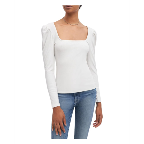 7 For All Mankind Long Sleeve Square Neck