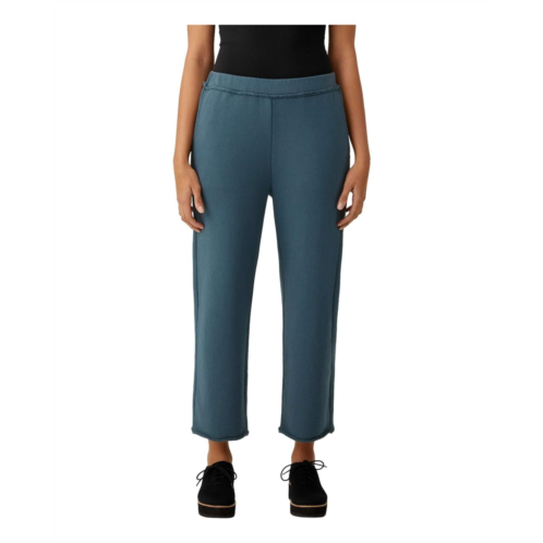 Eileen Fisher Cropped Straight Pants in Organic Cotton French Terry