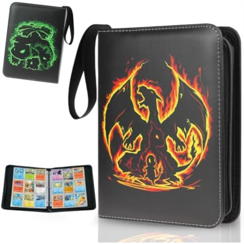 Ayehe Card Binder for Trading Cards, 9 Pockets, 900 Cards Binder, Compatible with MTG Cards, Waterproof Card Storage Bag with Sleeves for Game Cards Collection