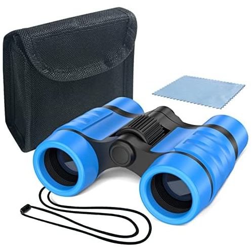 ESSENSON Binoculars for Kids Toys Gifts for Age 3, 4, 5, 6, 7, 8, 9, 10+ Years Old Boys Girls Kids Telescope Outdoor Toys for Sports and Outside Play, Bird Watching, Birthday Presents(Blue)