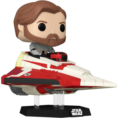 Funko Pop! Ride Super Deluxe: Star Wars Hyperspace Heroes - OBI-Wan Kenobi in Delta 7 Jedi Starfighter, Amazon Exclusive