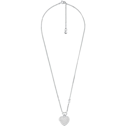 Michael Kors Love Sterling Silver Pendant Necklace