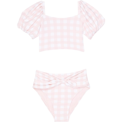 HABITUAL girl Plaid Chic Bubble Sleeve Two-Pieces (Big Kids)
