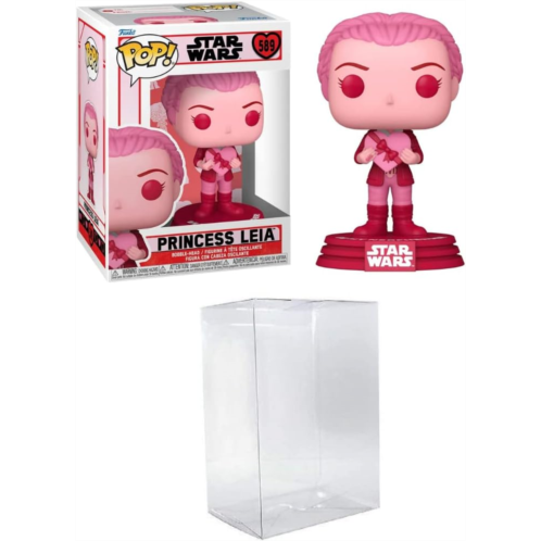 Funko POP! Star Wars: Valentines - Princess Leia Bundled with a Byrons Attic Pop Protector