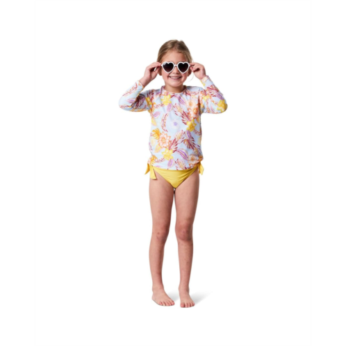 Snapper Rock Boho Tropical Sustainable Long Sleeve Rashguard Top (Big Kids)