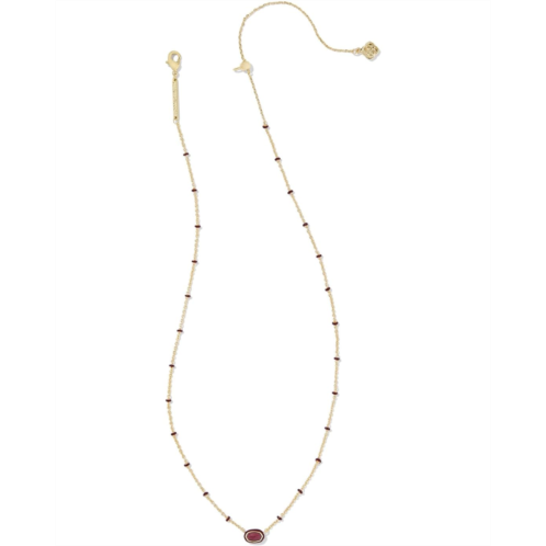Kendra Scott Mini Elisa Enamel Frame Short Pendant Necklace