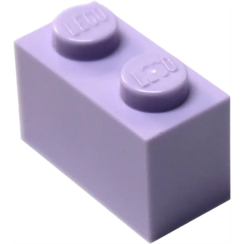 LEGO Parts and Pieces: Lavender (Medium Purple) 1x2 Brick x50
