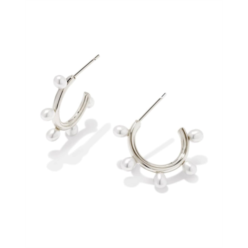 Kendra Scott Leighton Pearl Huggie Earrings