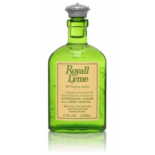 Royall Lyme All Purpose Lotion for Men Body Cologne Spray/After Shave Lotion, 4 Ounce