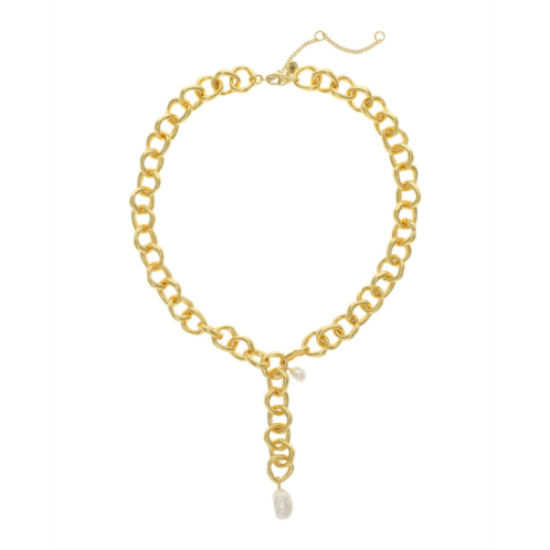 Madewell Organic Pearl Chunky Chain Necklace