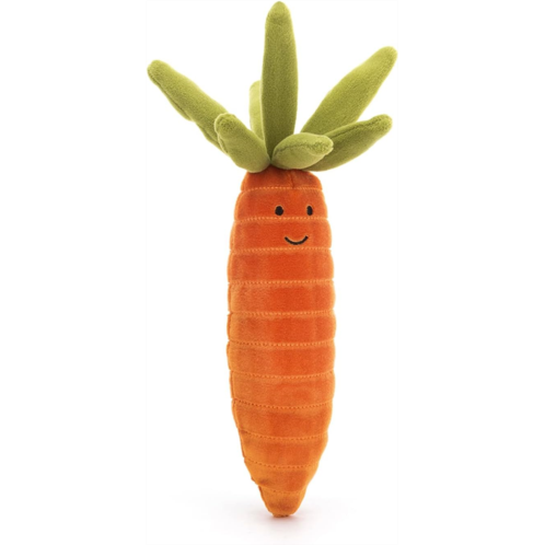 Jellycat Vivacious Vegetable Carrot Stuffed Toy, 6.5 inches Vegetable Plush Great Gift Idea