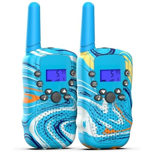 Selieve Toys Gifts for 3 4 5 6 7 8 Year Old Boys, Walkie Talkies Kids 22 Channel 2 Pack with LED Flashlight & VOX Function, Boys Toys Age 3-12 Year Old Children for Outside, Campin