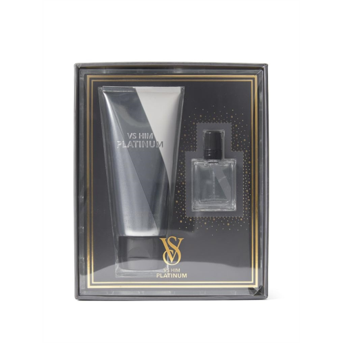 Victorias Secret Platinum Mini Fragrance Duo Gift Set: Mini Cologne & Travel Lotion