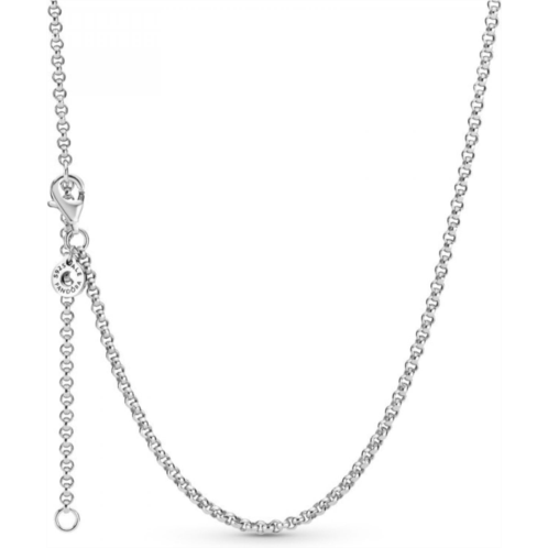 Pandora Rolo Chain Necklace - Adjustable Necklace with Lobster Clasp - Great Gift for Her - Sterling Silver - 23.6