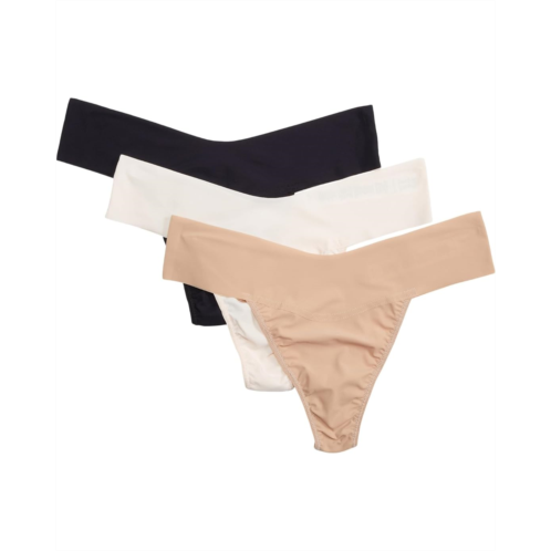 Womens Hanky Panky Breathe Natural Thong 3-Pack