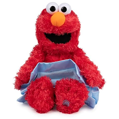 GUND Sesame Sesame Street Official Peek-a-Boo Elmo Animated Muppet Plush, Premium Plush Sensory Toy for Ages 18 Months & Up, Red/Blue, 15”