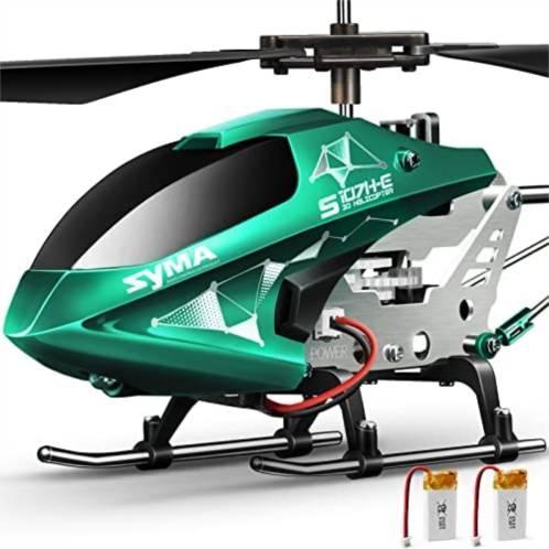 Remote Control Helicopter, SYMA S107H-E Aircraft Toy with Altitude Hold, One Key TakeOff/Landing, 3.5 Channel, High&Low Speed, LED Light, Fly Indoor for Kid Boy Beginner, 16min 2 B
