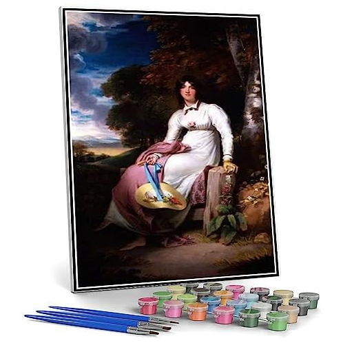 Hhydzq DIY Painting Kits for Adults?Sophia Lady Burdett Painting by Thomas Lawrence Arts Craft for Home Wall Decor
