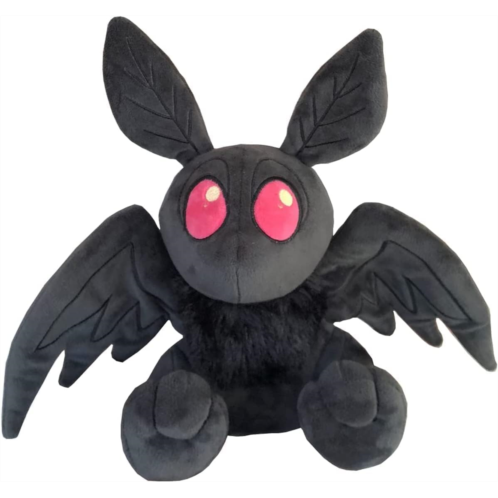 LKMYHY Cute Mothman Plush Toy 12in Bat Plushie with Red Eyes, Goth Moth Stuffed Animals Horror Game Mothman Plush Doll Birthday for Fans Kids
