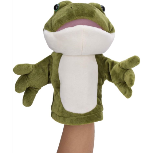 Fishawk Plush Toy, Hand Puppet, Soft Surface Cute Animals for Baby Kids(Frog,
