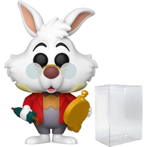 POP Disney: Alice in Wonderland 70th - White Rabbit with Watch Funko Vinyl Figure (Bundled with Compatible Box Protector Case)