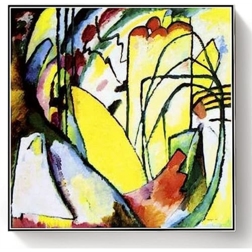Hhydzq Paint by Numbers Kits for Adults and Kids Improvisation African Painting by Wassily Kandinsky Arts Craft for Home Wall Decor