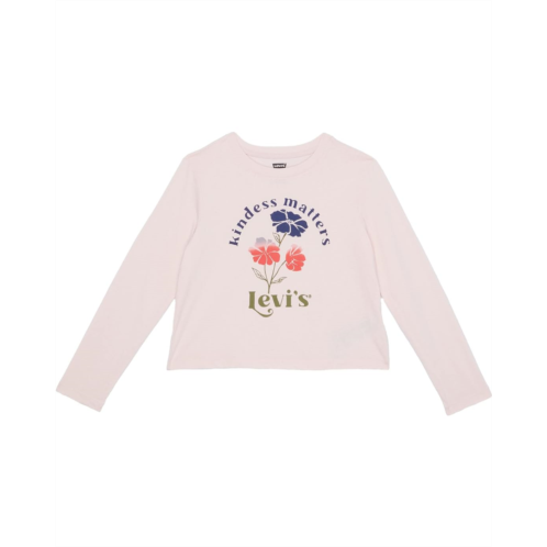 Levi  s Kids Long Sleeve Graphic T-Shirt and Scrunchie Gift Set (Big Kids)