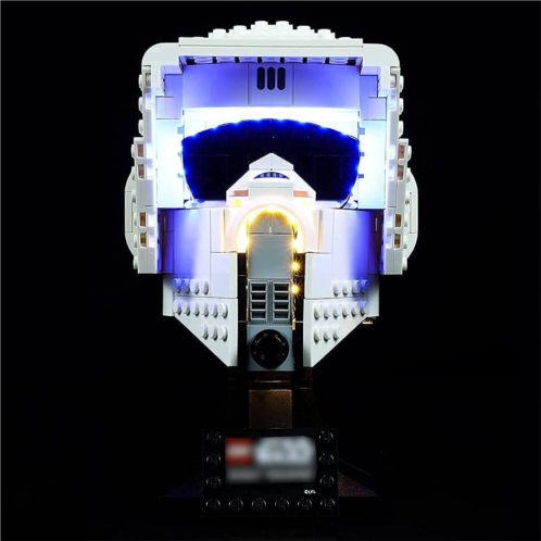 Kyglaring Led Lighting Kit for Lego Lego Star Wars Scout Trooper Helmet 75305 Building Blocks Set - The Model not Included (Standard Version)
