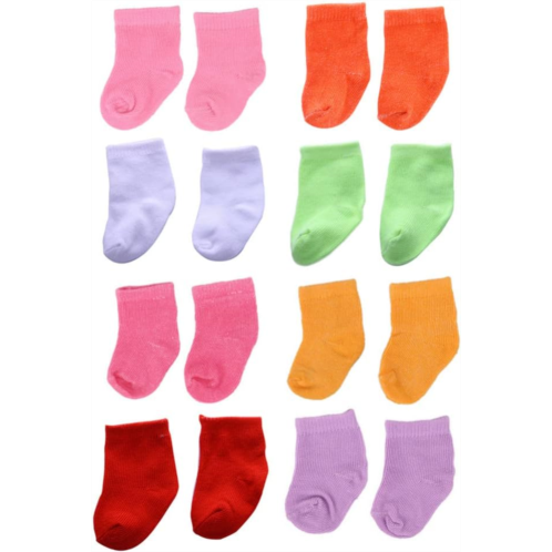 NUOBESTY Doll Accessories 8 Pairs of Doll Socks Mini Sock Baby Clothes Action Figure Accessories for Doll Doll Socks