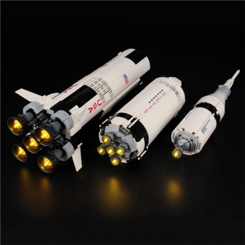 LIGHTAILING Light Set for (Ideas NASA Apollo Saturn V) Building Blocks Model - Led Light kit Compatible with Lego 21309(NOT Included The Model)