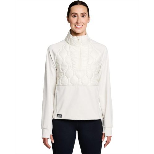 Womens Saucony Solstice Oysterpuff 1/2 Zip