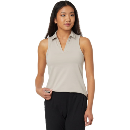 Jockey Active Moisture Wicking Polo Tank With Built In Bra