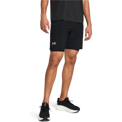 Mens Under Armour Launch Run 7 2-in-1 Shorts