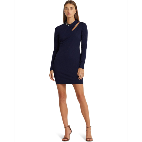 POLO RALPH LAUREN Chain-Trim Jersey Cocktail Dress