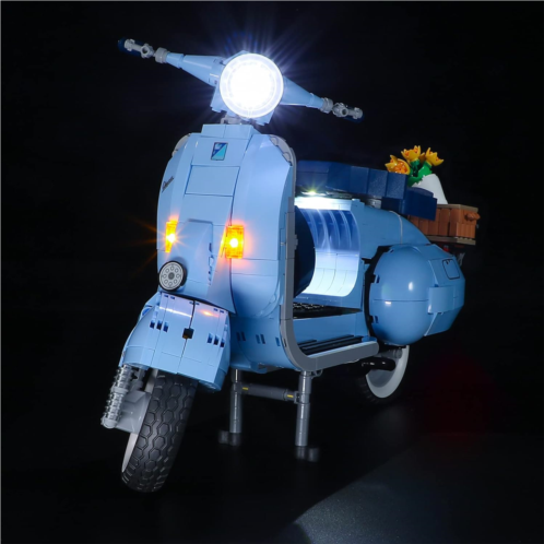 GEAMENT LED Light Kit Compatible with Lego Vespa 125 - Lighting Set for Creator 10298 Building Model (Model Set Not Included)