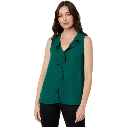 Vince Camuto V-Neck Ruffle Front Blouse