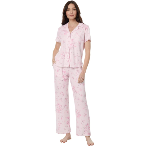 Karen Neuburger Petite Blossom Short Sleeve Printed Girlfriend PJ Set