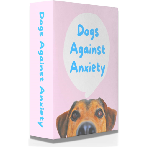 Catchyourdreams Dogs Against Anxiety Cards - 50 Cards for Self Esteem and Stress, Affirmations for Anxiety Emotions Tarot Self Therapy (Dogs Against Anxiety)
